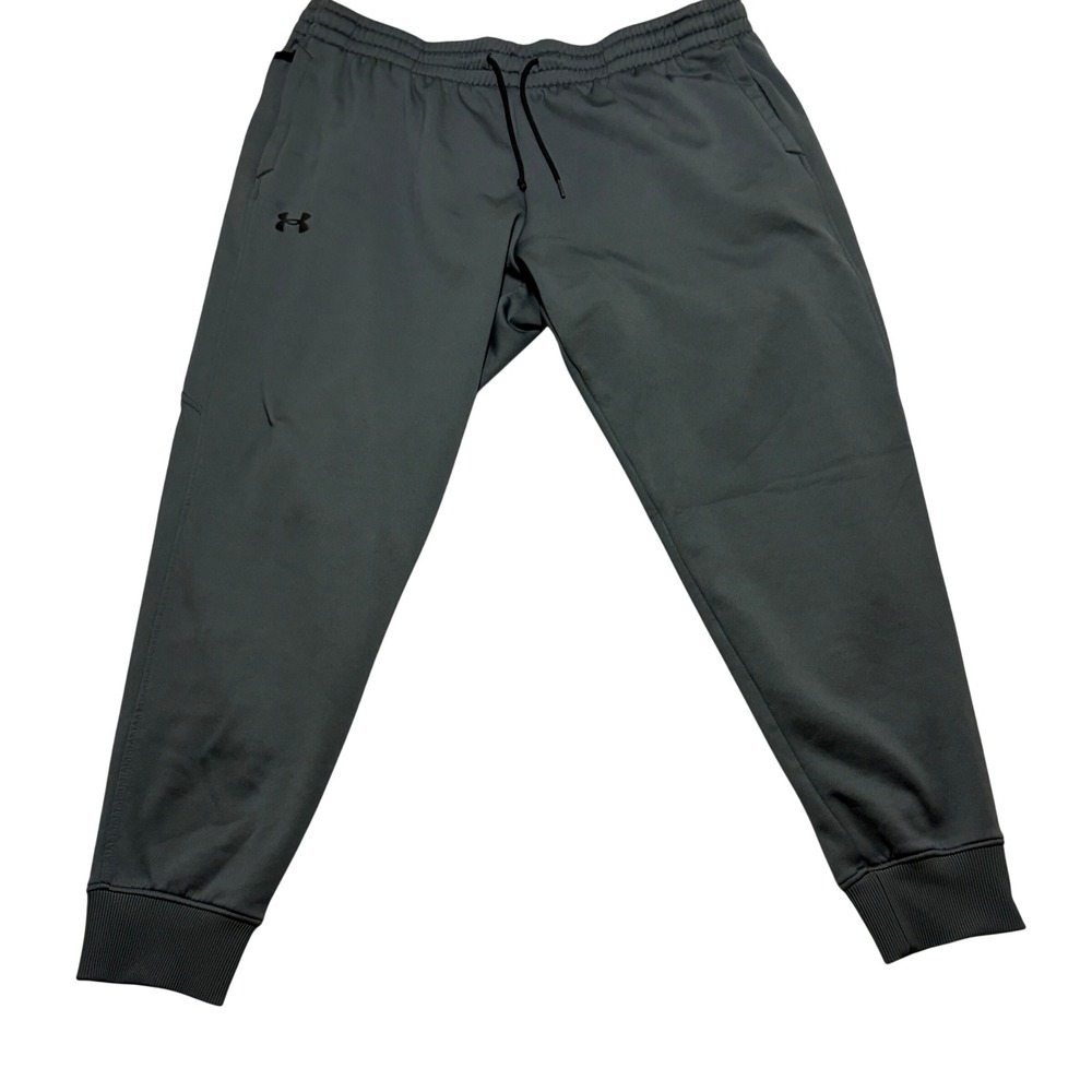 Under Armour ColdGear Mens 3XL Gray Fleece Jogger Pants 1357123 Loose Fit
